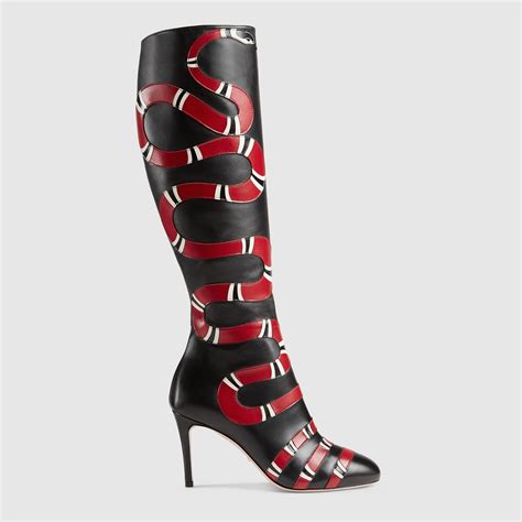 gucci boots high knee|gucci snakeskin boots.